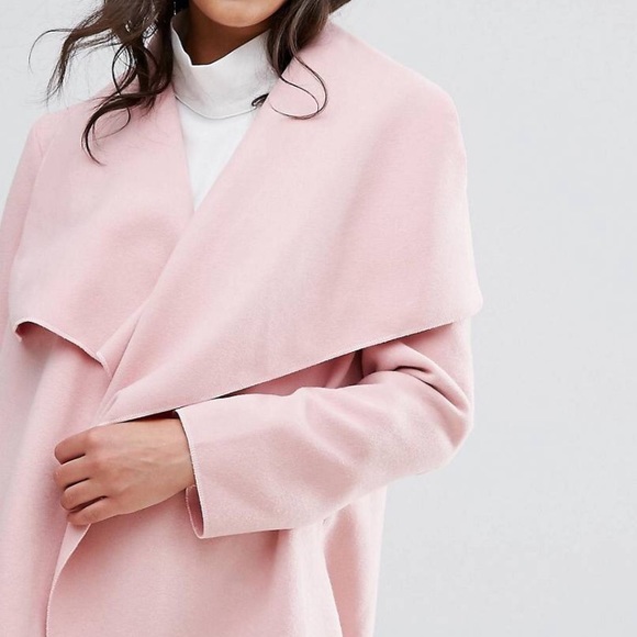 Pink Oversized Waterfall Duster Jacket - Picture 1 of 3